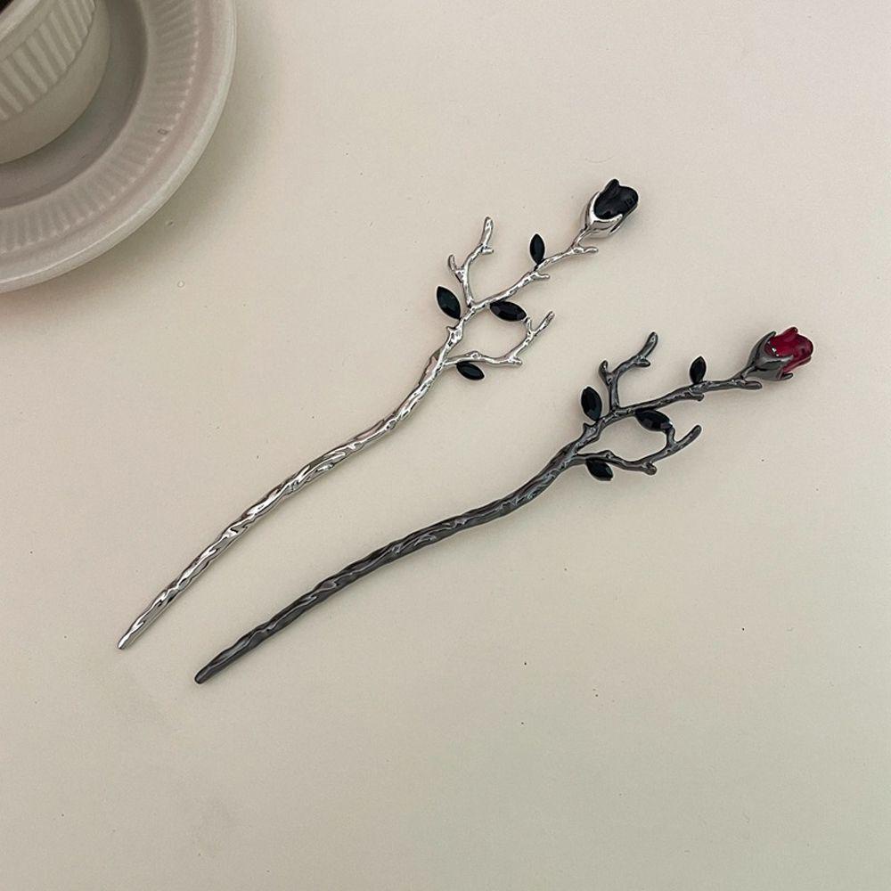 JARRED Trâm Cài Tóc Hình Hoa Hồng Phong Cách Trung Hoa Cổ Điển Cho Nữ