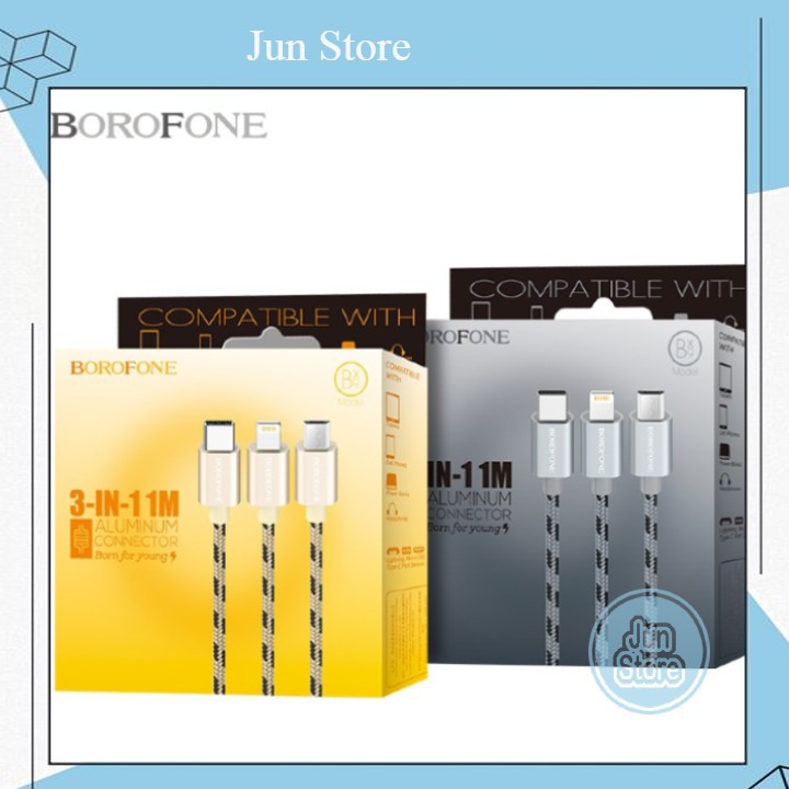 [Freeship đơn từ 50k] Cáp sạc nhanh Micro/ Type C 1m Borofone BX9