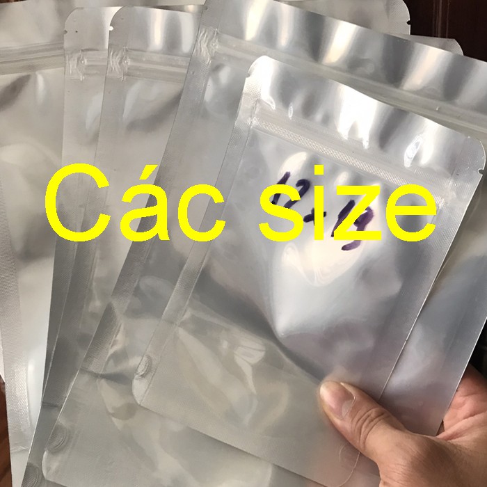 [Giá sỉ] TÚI ZIP BẠC các size / TÚI ZIP 1 MẶT BẠC 1 MẶT TRONG