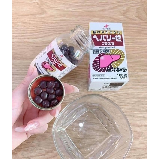「Mô-Mô-Shop」 Viên uống thải độc gan trắng Hepalyse Plus II và EX Nhật bản 180 viên dạng Hộp  Nhật Bản