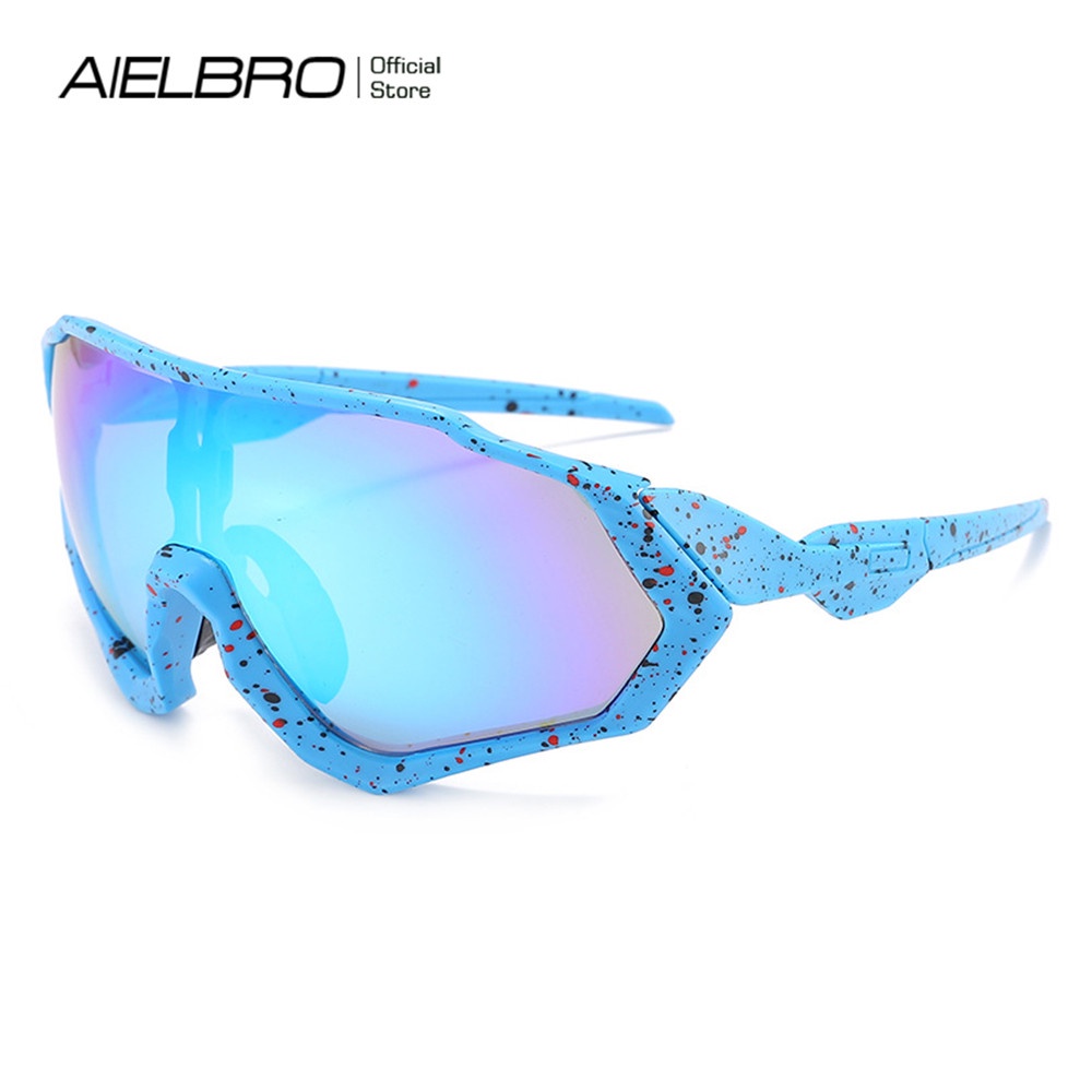 Kính Mát Aielbro Chống Tia Uv400 Chắn Gió Dùng Đạp Xe Thể Thao Ngoài Trời