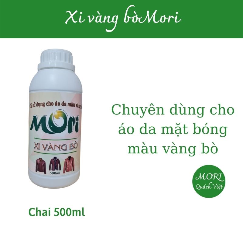 Chất làm sạch áo da MORI, giúp làm sạch vết bẩn trên áo da