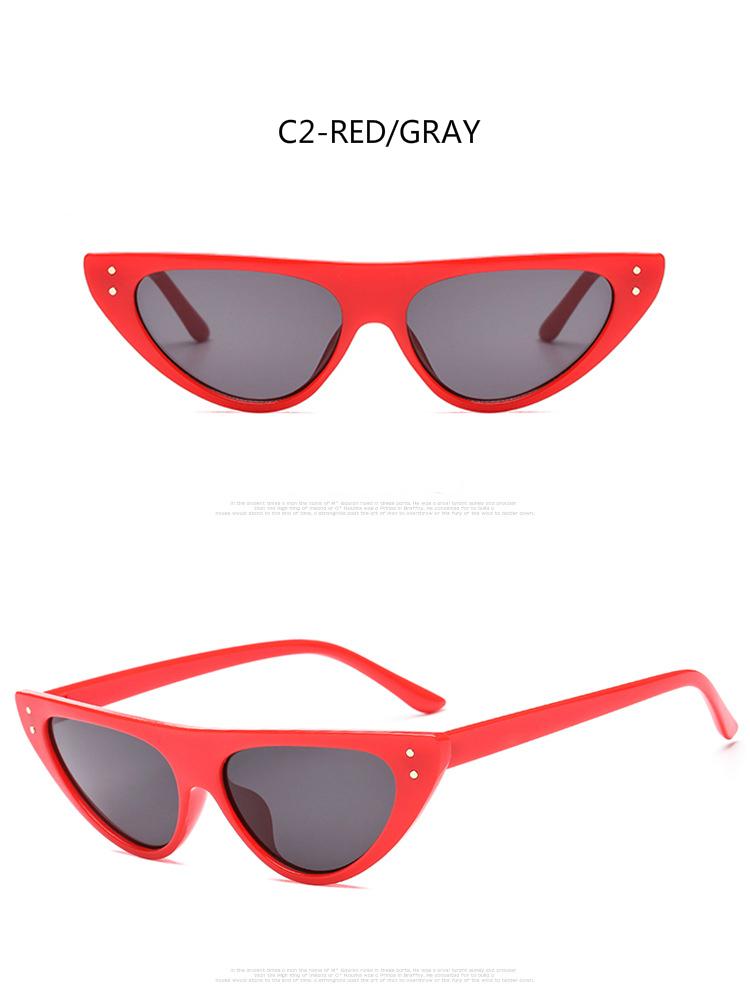 Kính Mát Mắt Mèo Gọng Kim Loại Thời Trang