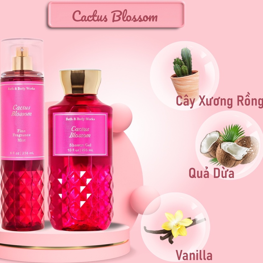 Xịt Thơm Toàn Thân Bath And Body Works - Cactus Blossom +jɥȽÿ08+