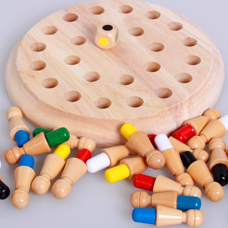 Đồ chơi gỗ thông minh montessori rút gỗ rèn luyện trí nhớ cho bé
