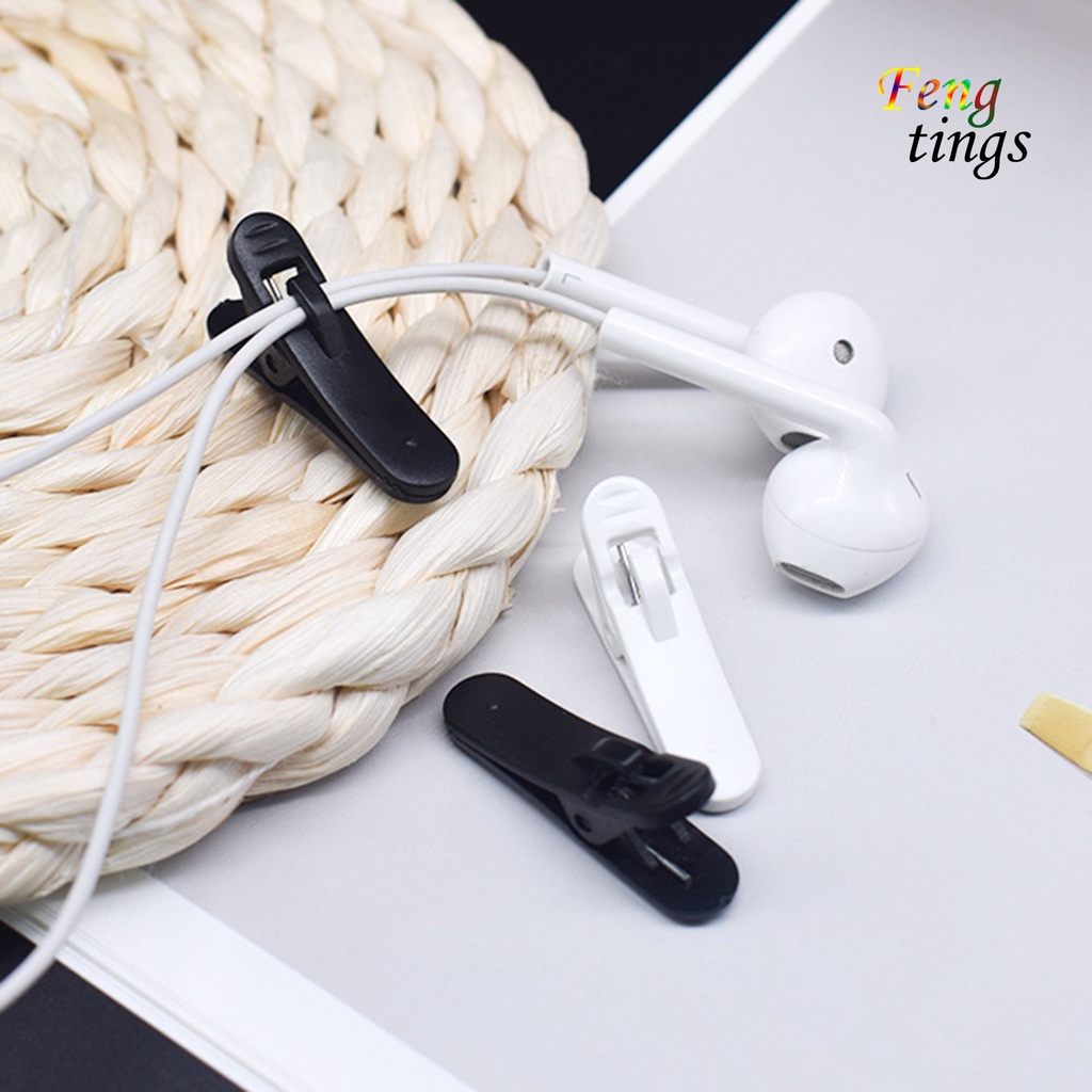Set 10 kẹp dây cáp tai nghe mini có thể xoay được