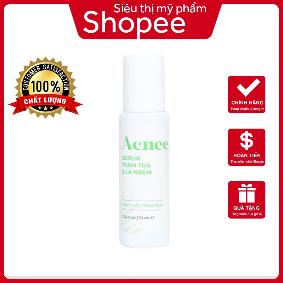 Acnee Serum - Serum chấm mụn LACO tràm trà & lá neem Acnee, giúp làm diu vùng da mụn