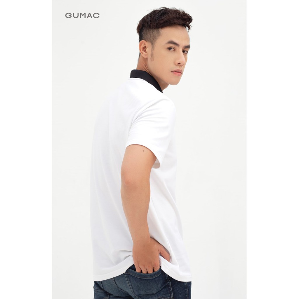 [Mã WABRGD12 giảm 10% đơn 250K] Áo thun polo nam in hạc GUMAC ATNB589 | BigBuy360 - bigbuy360.vn