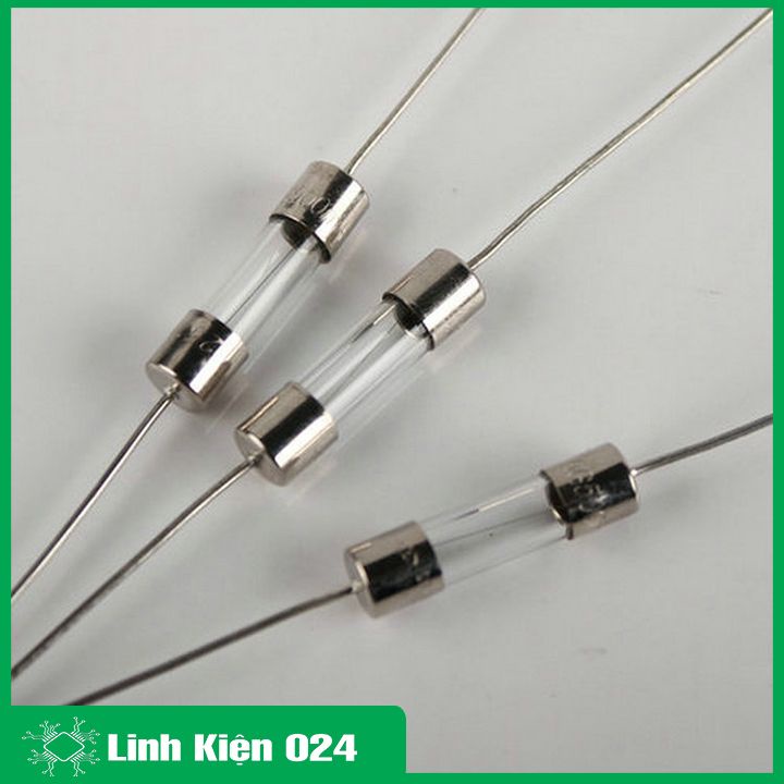Cầu chì chân cắm 5x20mm 250V, cầu chì ống có chân hàn dòng điện 1A/2A/3A/4A/5A/6.3A/8A/10A/15A/20A