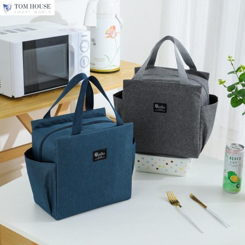Túi Đựng Hộp Cơm Trưa Giữ Nhiệt Văn Phòng Sức Chứa Lớn Có Túi Hai Bên Đa Năng Chống Nước Cao Cấp TX04 Smart Home 1904