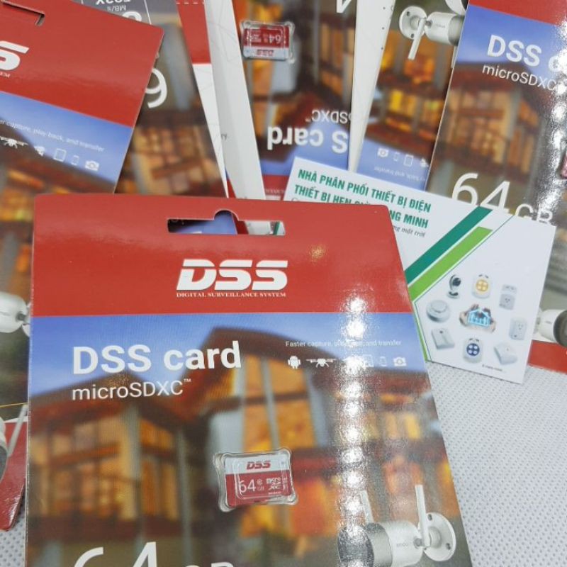 Thẻ nhớ 64G DSS Chính hãng - Tốc độ cao 80MB/s dùng cho mọi loại camera chuyên dụng