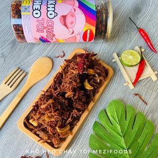 Khô heo cháy tỏi 300g | Đồ ăn vặt Mezifoods
