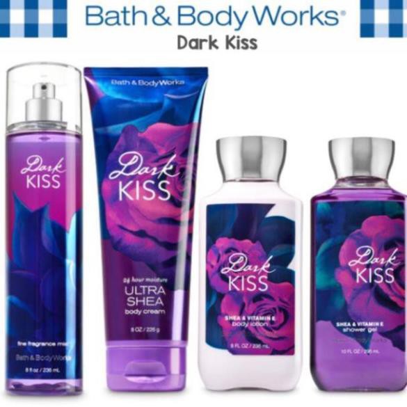 [AUTH] SẢN PHẨM XỊT THƠM+SỮA DƯỠNG THỂ+GEL TĂM + KEM DƯỠNG THỂ BATH & BODY WORKS DARK KISS - Body Mist STORE