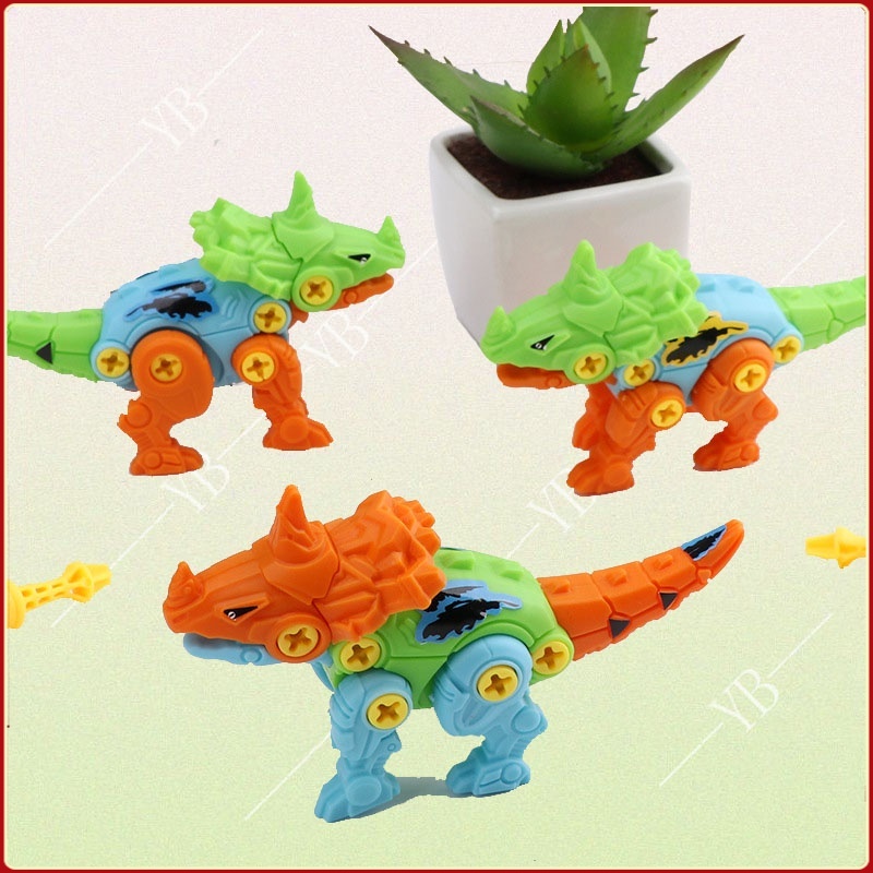 Trẻ em DIY lắp ráp khủng long xếp hình tháo gỡ đồ chơi khủng long đồ chơi cho trẻ em Mô hình khủng long đồ chơi mô phỏng