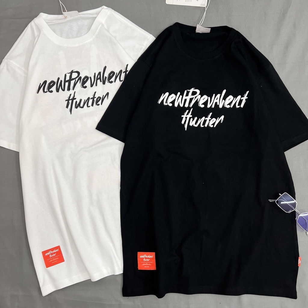 Áo thun ngắn tay nam nữ MEANSTORE phông cotton vải mát hình in hai mặt màu đen, trắng - Newp