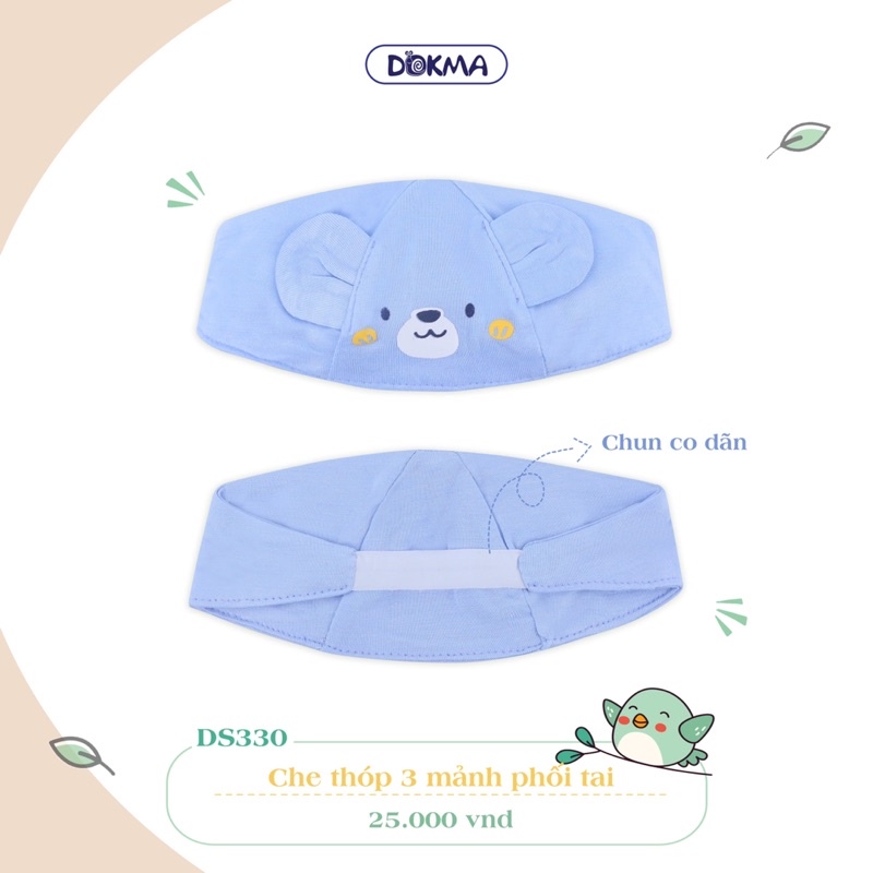 Che thóp 3 mảnh phối tai Dokma cho bé DS330