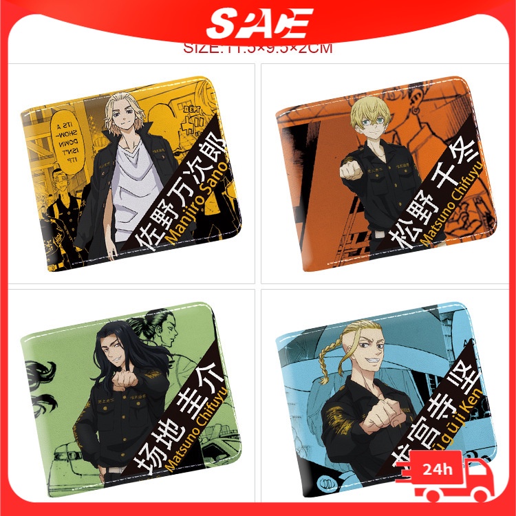 Ví Ngắn Gập In Hình Anime Dragon Miyaji Temple Ken Trong Phim Avengers