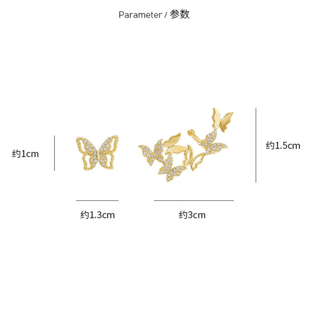 Đôi khuyên tai hình bươm bướm phong cách xinh xắn cho phái nữ