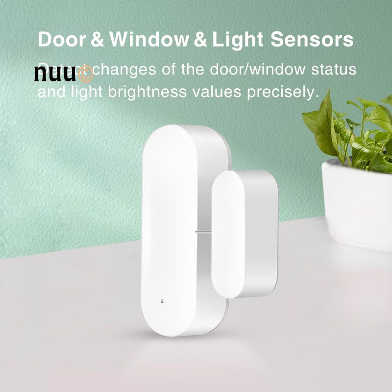 【Instock】 tuya WiFi Thông Minh Đa chức năng Cửa Cảm Biến Từ Tính Thông Minh Cảm Biến Ánh Sáng Cửa Cảm Biến Từ Tính Báo Động Detector 【nuuo.】