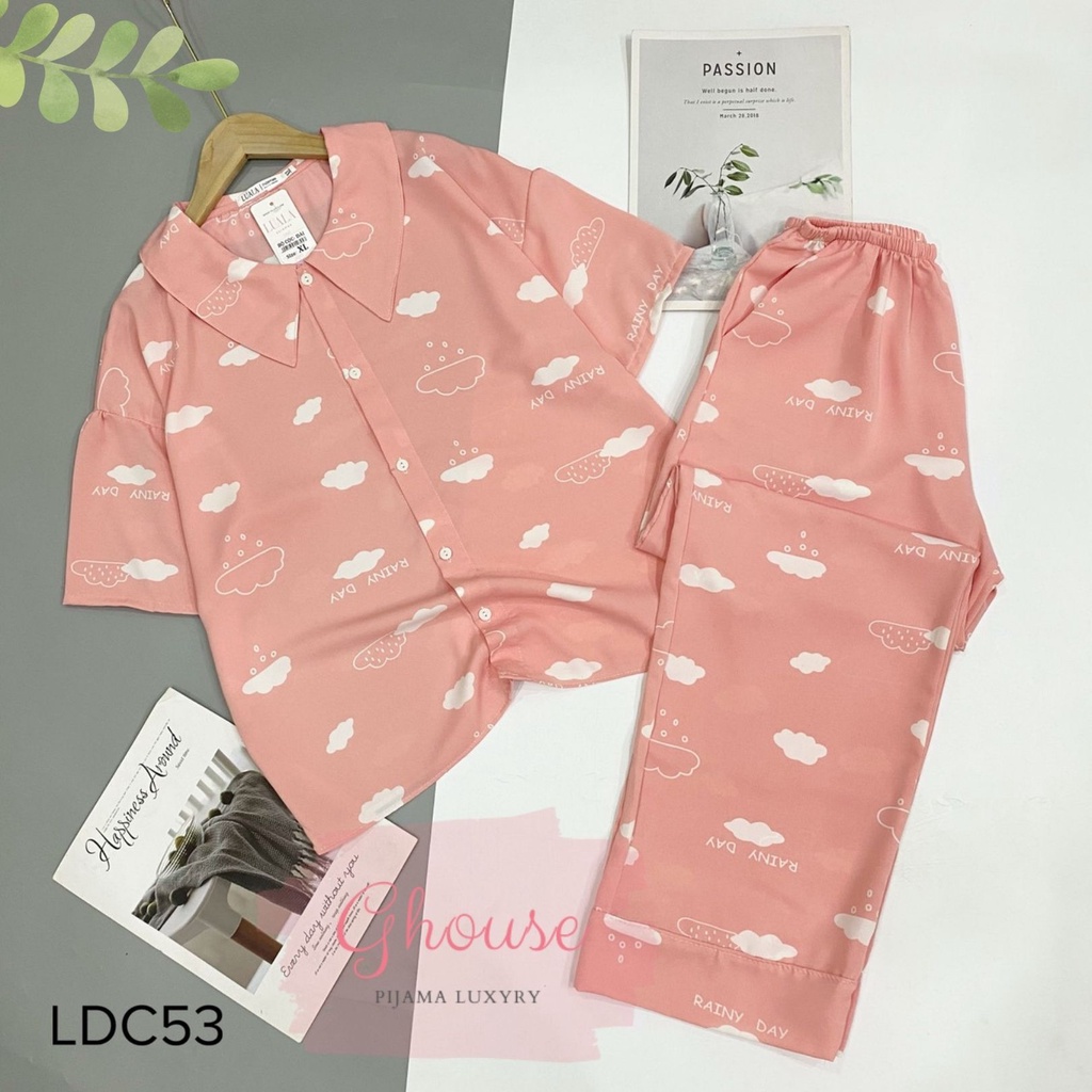Đồ Ngủ Pijama Lụa Mango Tay Lỡ Cánh Dơi Siêu Xinh, Cộc Dài Mềm Mịn, Độc Lạ Khó Tìm, Sanh Chảnh Hàn Quốc