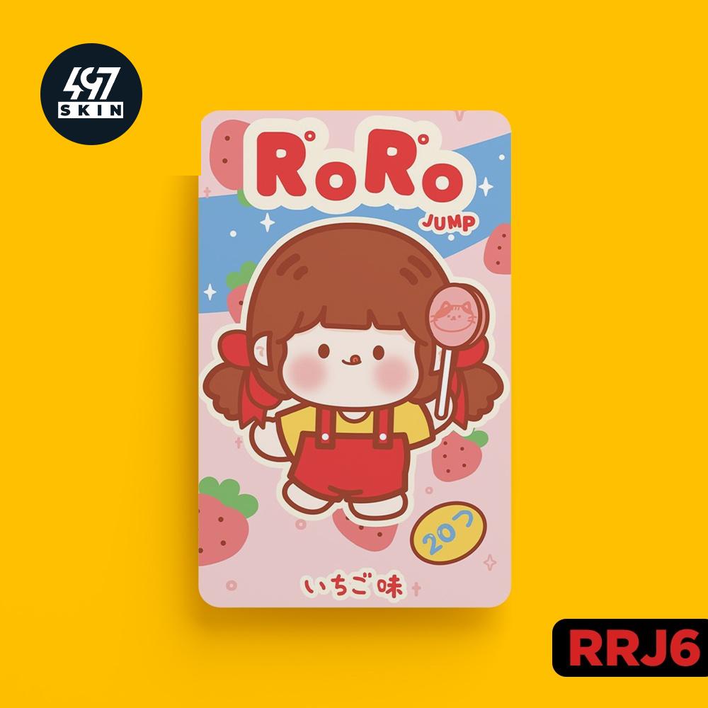 Skin Card Rorojump  - Miếng Dán ATM, Thẻ Xe, Thẻ Từ, Thẻ Chung Cư - Chất Liệu Chống Xước - Chống Nước
