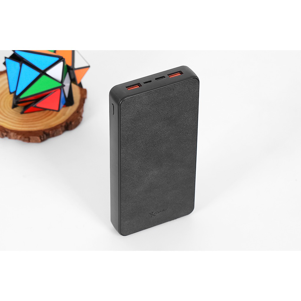 Pin sạc dự phòng Polymer 20.000mAh Type C PD QC3.0 Xmobile PowerBox P69D Đen