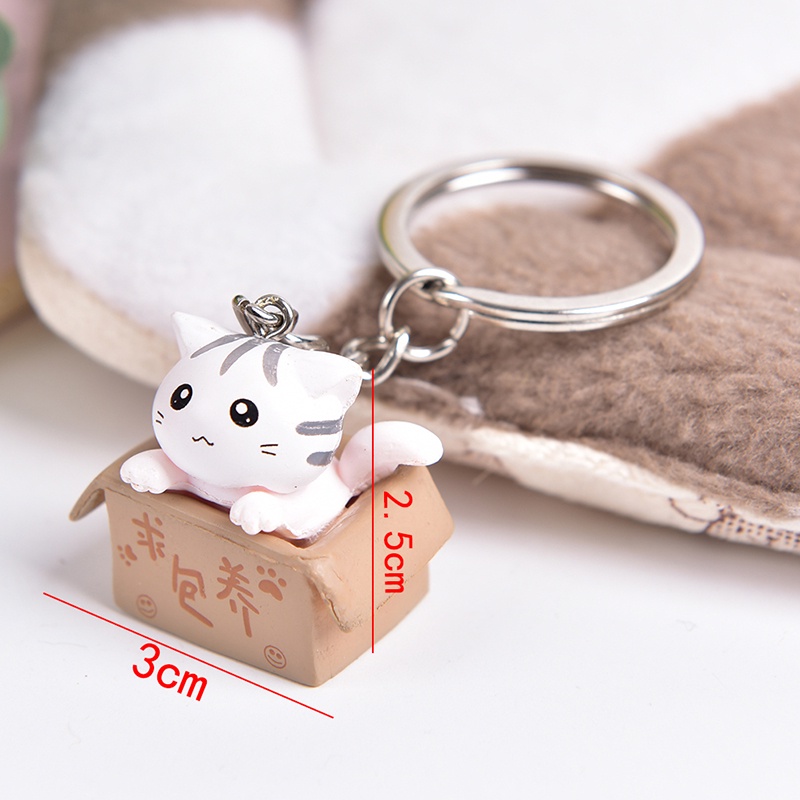 Móc Khóa Hình Mèo Hoạt Hình Đáng Yêu