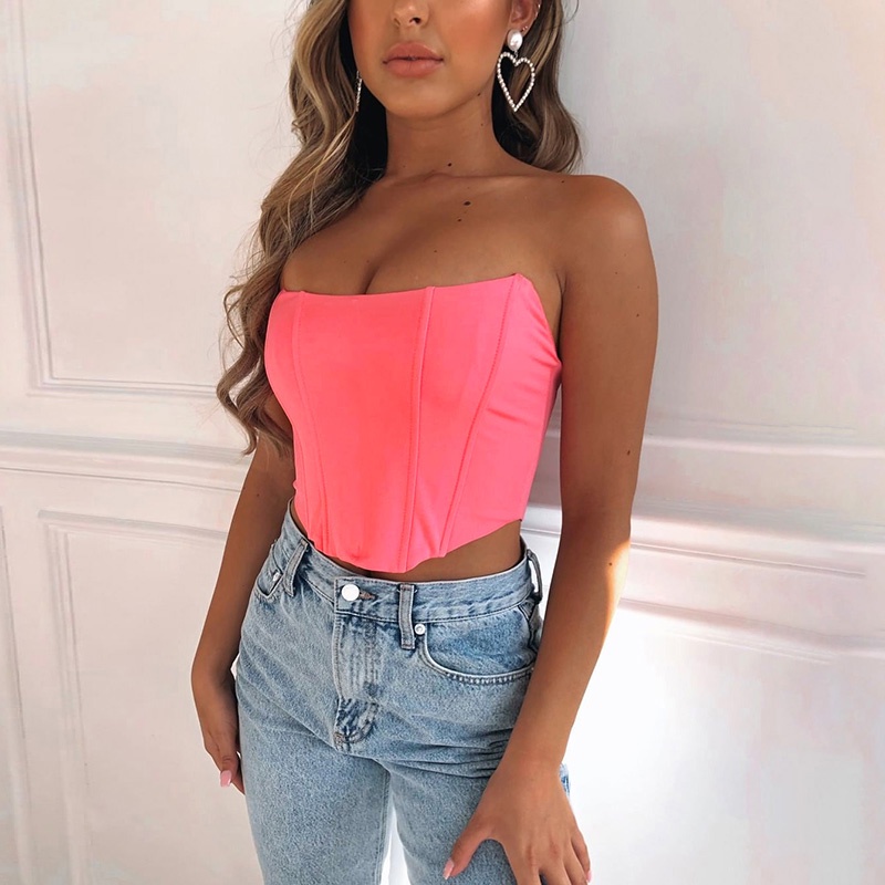 Áo Croptop Trễ Vai Quyến Rũ Cho Nữ