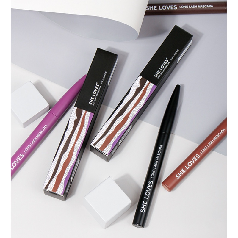 [Hàng mới về] Mascara SHE LOVES màu sắc lâu trôi chống thấm nước chuốt mi dài dày và cong tiện dụng