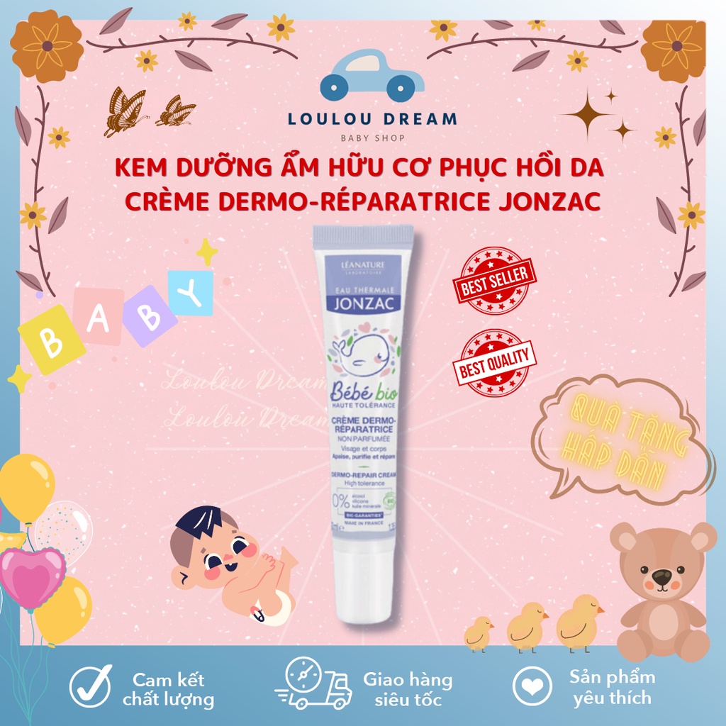 Kem dưỡng ẩm hữu cơ phục hồi da, ngừa hăm, giảm ngứa do rôm sảy cho bé Eau Thermale Jonzac [CHÍNH HÃNG]