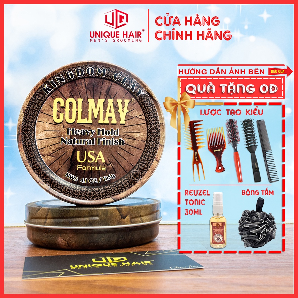 [CHÍNH HÃNG STORE HÀ NỘI] Sáp vuốt tóc Colmav Clay Kingdom 116g