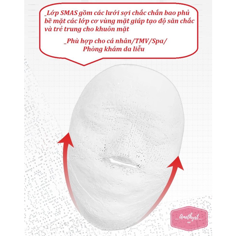 Set 5 Miếng Mặt Nạ Thạch Cao 5D Nâng Cơ Mặt Làm Săn Chắc Da Mặt Như Spa