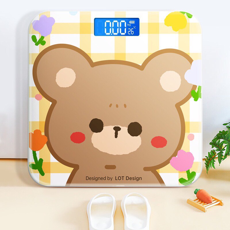 Cân Điện Tử Mặt Kính Cường Lực Chống Va Đập Tải Trọng 180kg - Cân Theo Dõi Sức Khỏe Kèm Cáp Sạc