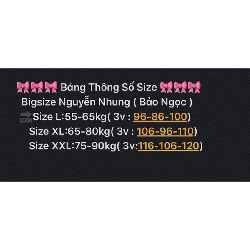 Đầm Bigsize Caro 55-90kg