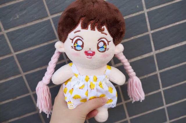 Tóc cho doll 20cm