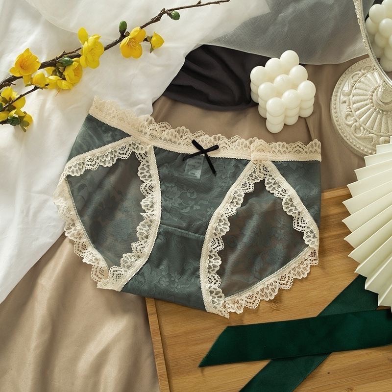 Sét 5 Quần Lót Nữ ❤️Quần Chíp Su Viền Ren Cao Cấp Mềm Mại Kháng Khuẩn Sexy Gợi Cảm QL19