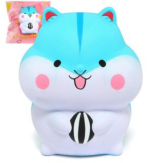 đồ chơi squishy chuột hamster ôm bóng siêu yêu kèm bao bì