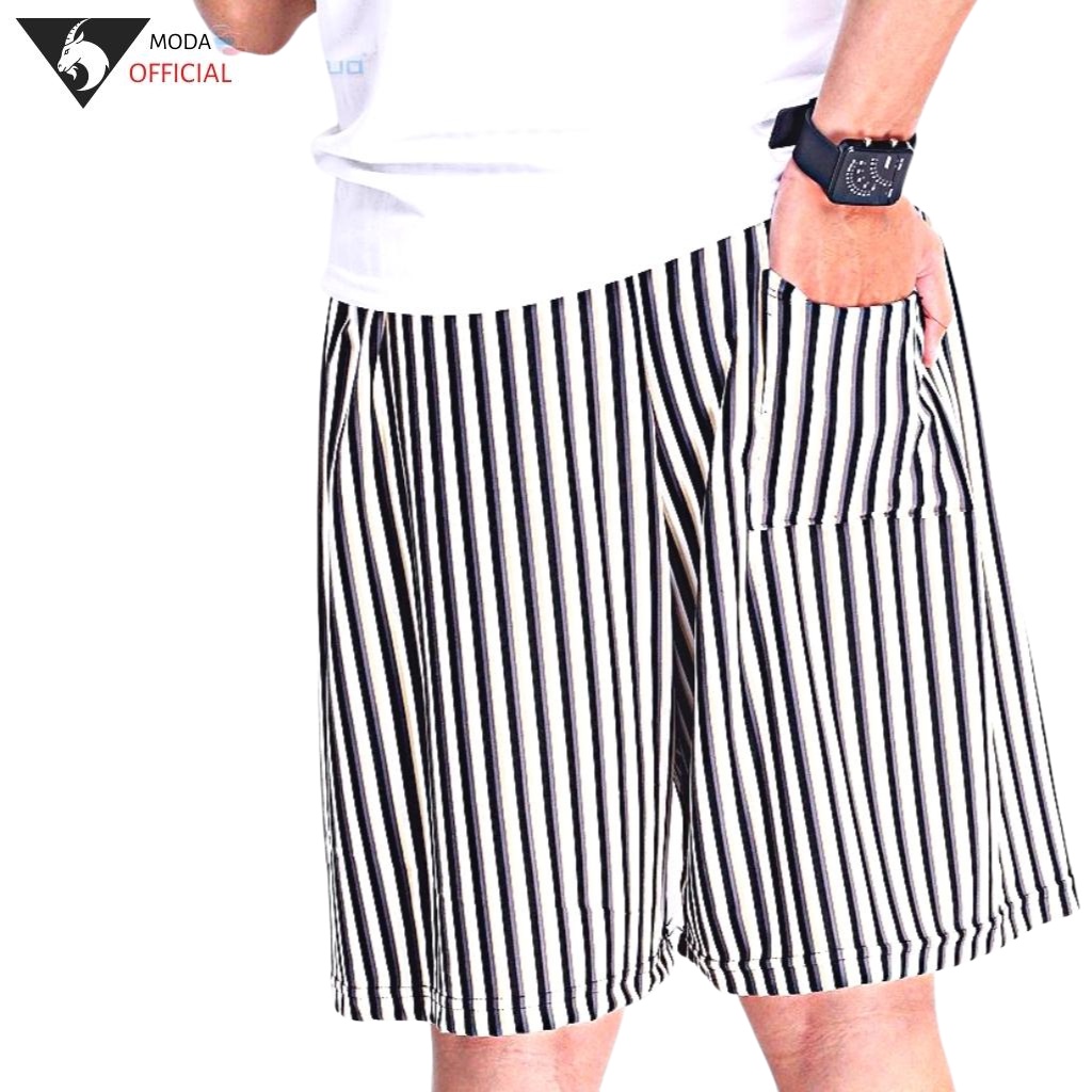 Quần đùi sọc kẻ combo 8 cái - Quần đùi nam MODA mặc nhà, mặc ngủ thoáng mát 5 size từ M-3XL