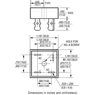 Diode cầu 50A KBPC5010