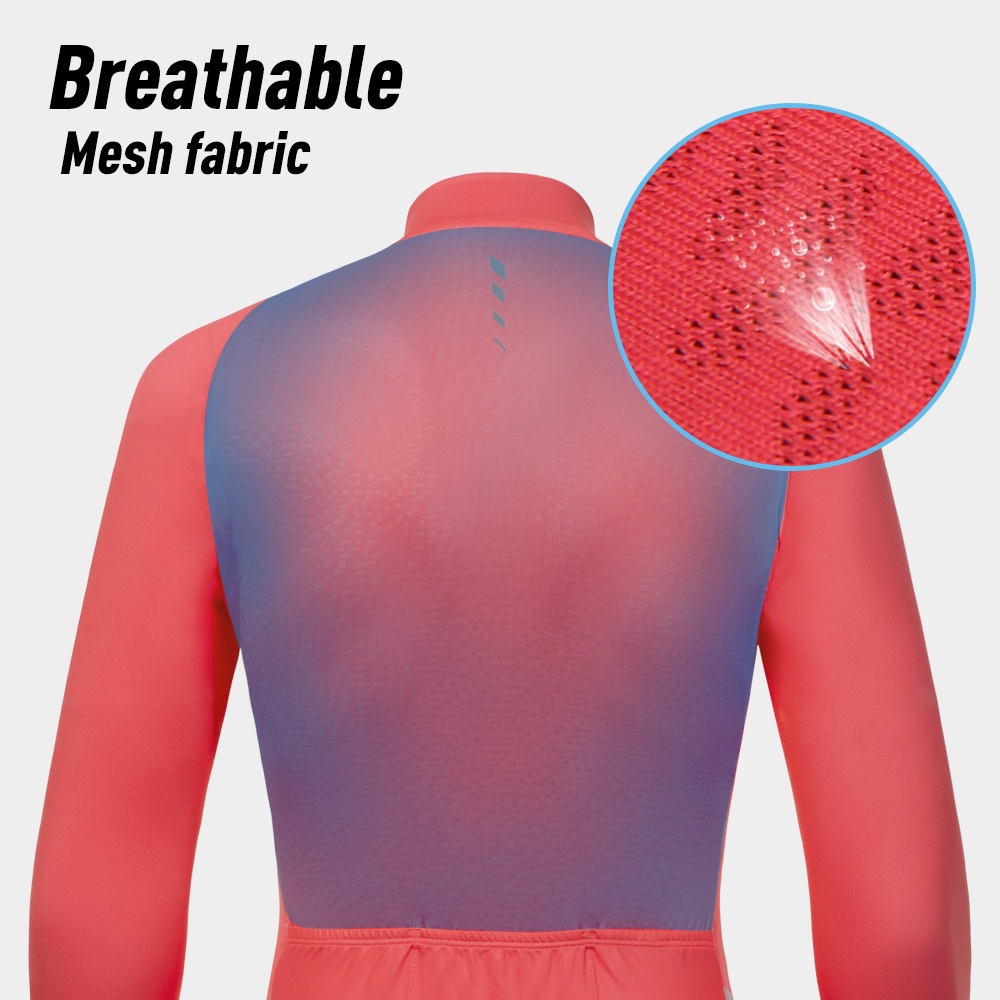 Santic Áo áo đấu xe đạp đường trường vải thoáng khí tay dài che nắng bền mát mẻ mùa hè dành cho nữ WL1C01124