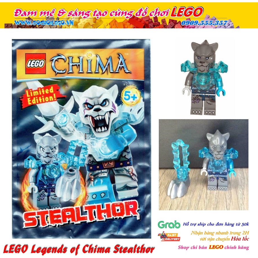 LOC391507 Đồ chơi lắp ráp Iego Legends of Chima Stealthor foil pack - Túi Nhân vật Stealthor