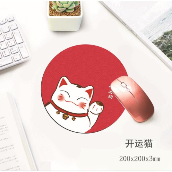 [FREE❤️SHIP] Miếng lót chuột, Bàn di chuột hình tròn 20 x 20cm  giá rẻ hình dễ thương cute