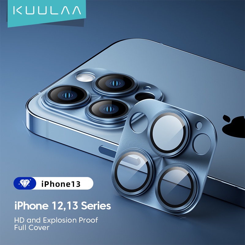 KUULAA Kính Cường Lực Bảo Vệ Camera Cho iPhone 12 Pro Max 13pro