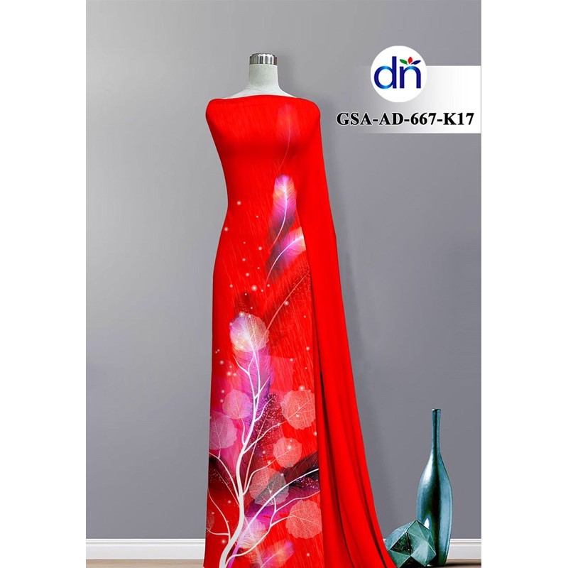 Vải áo dài 3D