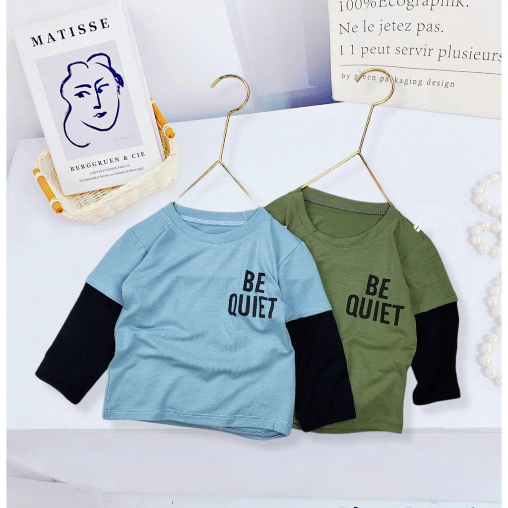 Áo thun dài tay Áo thu đông  bé Trai Gái chất thun lạnh mềm mại 8-20kg