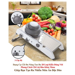 DỤNG CỤ BÀO SỢI, THÁI LÁT, CẮT RAU CỦA QUẢ ĐA NĂNG CAO CẤP