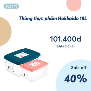 Thùng nhựa thực phẩm inochi 30L (tiêu chuẩn Nhật Bản), Giao màu ngẫu nhiên