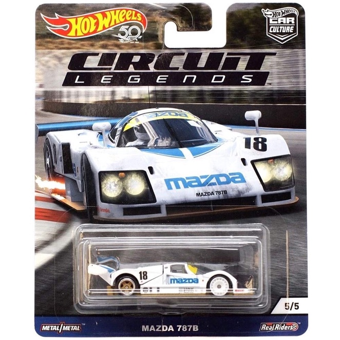 Hot Wheels Premium Circuit Legends Set Shelby Cobra Porsche 962 Corvette Ford GT Mazda 787B