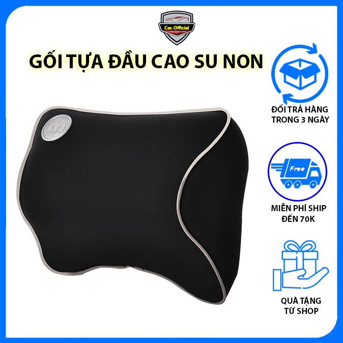Gối Tựa Đầu Ô Tô – Tựa Đầu Ô Tô Cao Su Non Bọc Nỉ Cao Cấp Thoáng Khí, Cực Êm, Nhiều Màu Lựa Chọn