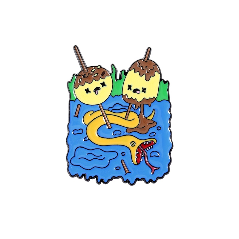 Ghim Cài Áo Tráng Men Hình Trái Tim Công Chúa Bong Bóng Hoạt Hình Cho Người Hâm Mộ Bạn Bè